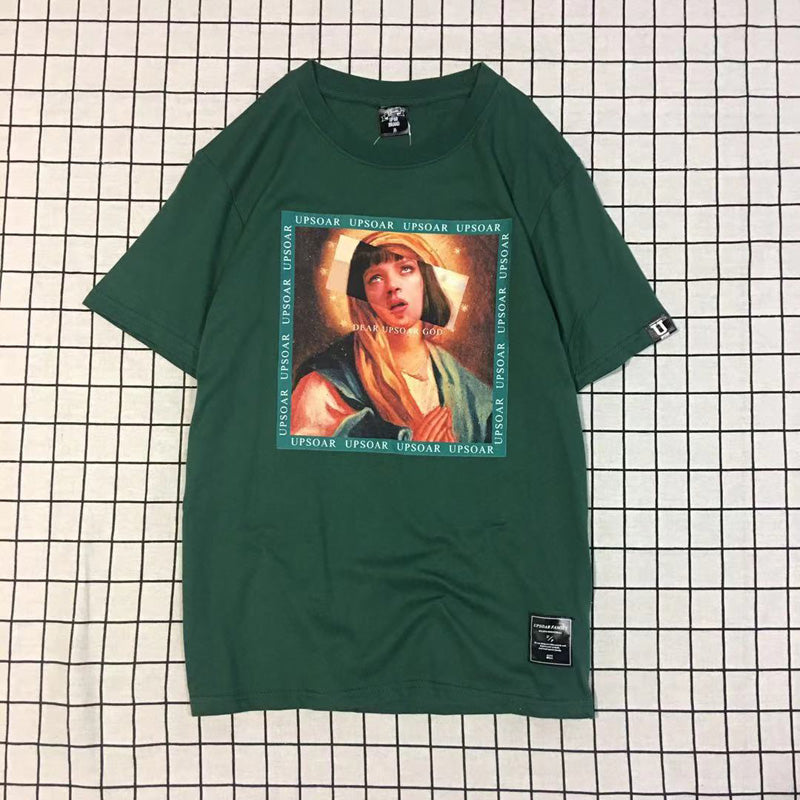 West Coast Notre Dame T-shirt Women Loose and Versatile Street