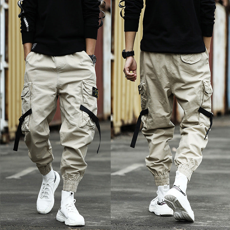 Overalls Men's Korean Slacks Sports Capris Students