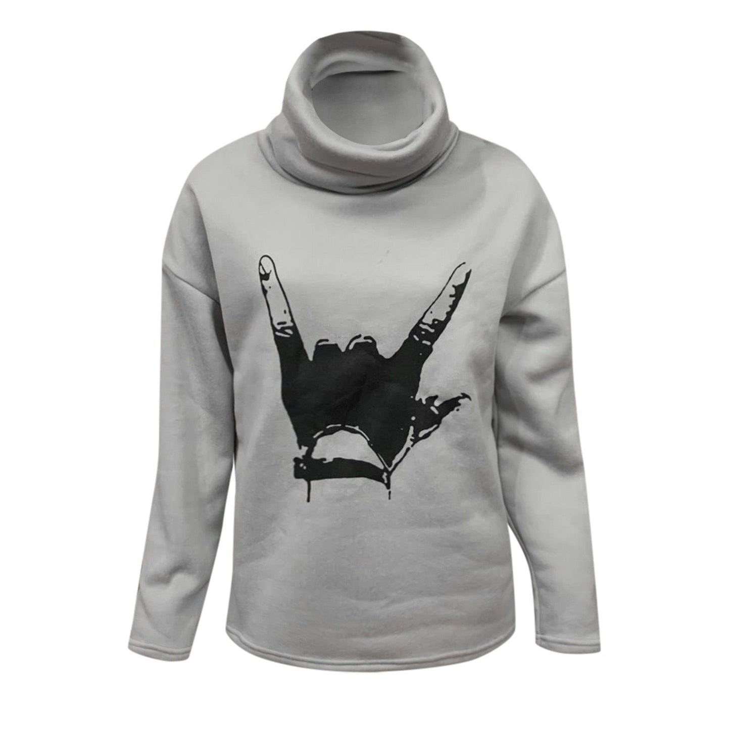 Printed loose-fit men's sweater