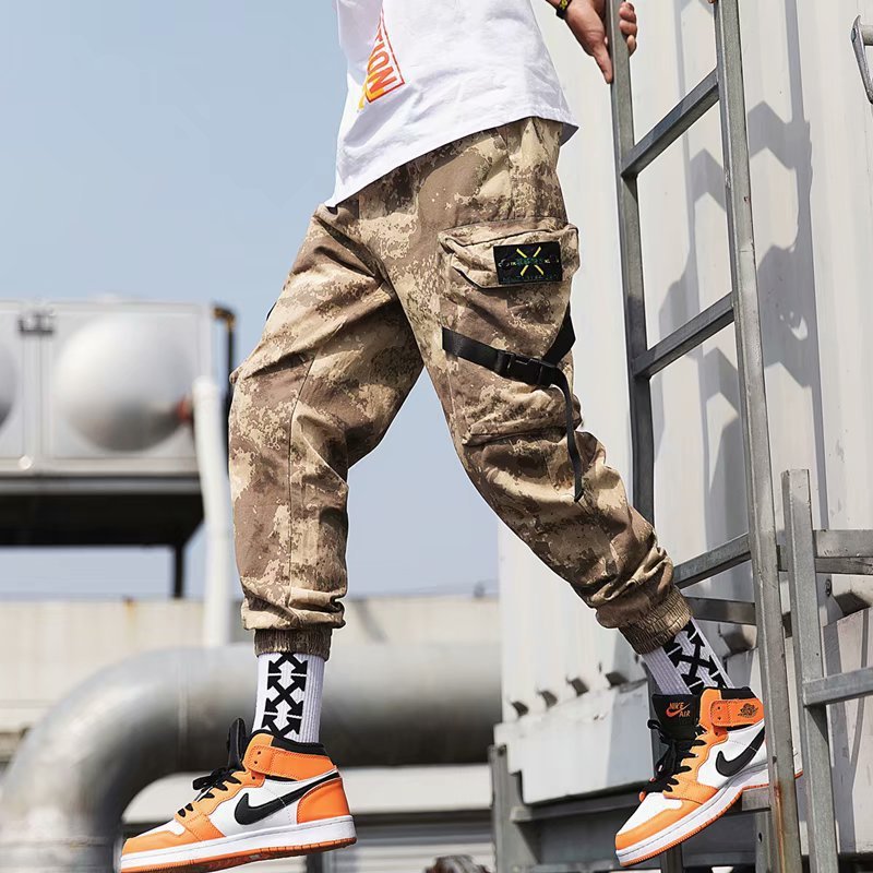 Overalls Men's Korean Slacks Sports Capris Students