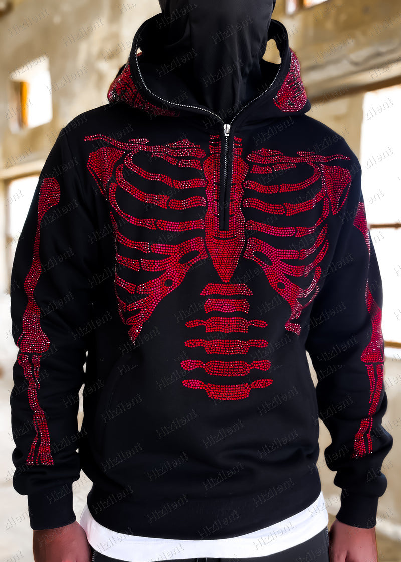 New Personalized Graphic Embroidered Loose Pullover Hoodie