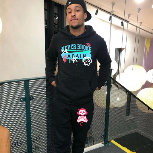 Hooded Sweater Pullover Kid Letter Printing Suit