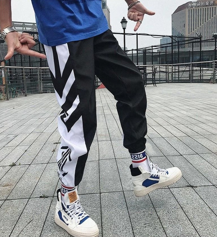 Sports pants, loose feet, nine pants