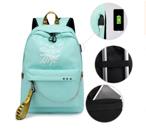 Primary school backpacks rechargeable casual backpacks