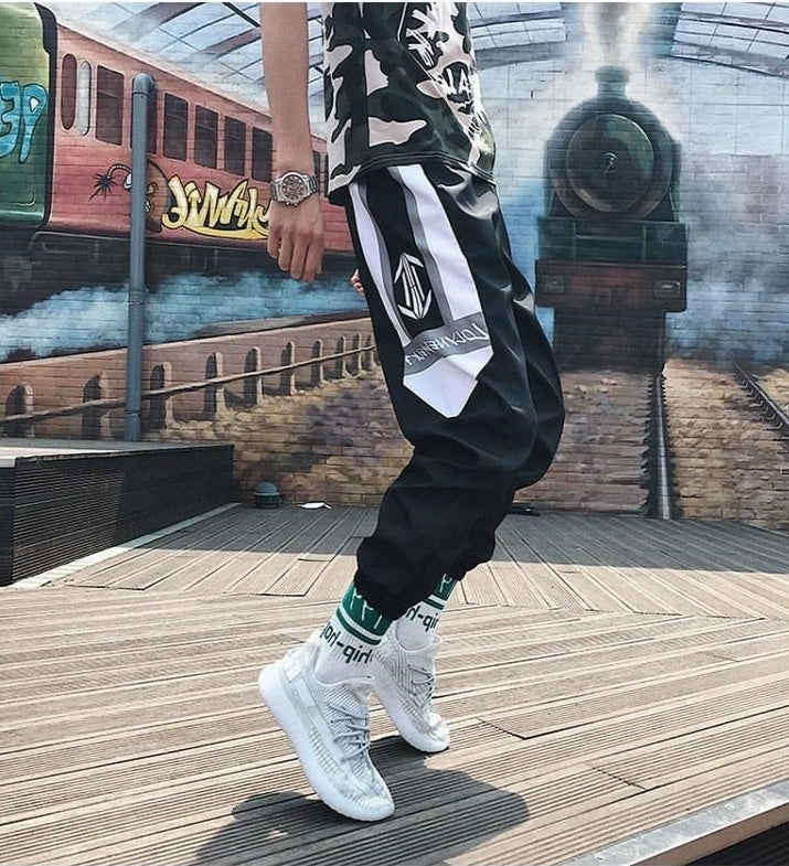 Sports pants, loose feet, nine pants