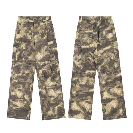 Maychao High Street Camouflage Straight Casual Working Pants