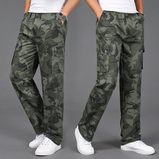 Camouflage Trousers Outdoor Multi-pocket Casual Loose Men's Trousers