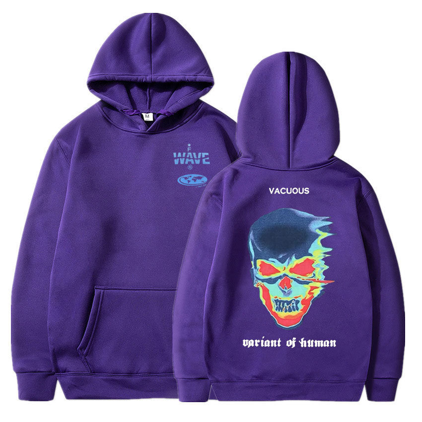 Skeleton Thermal Imaging Graphic Print Hoodie Men Women