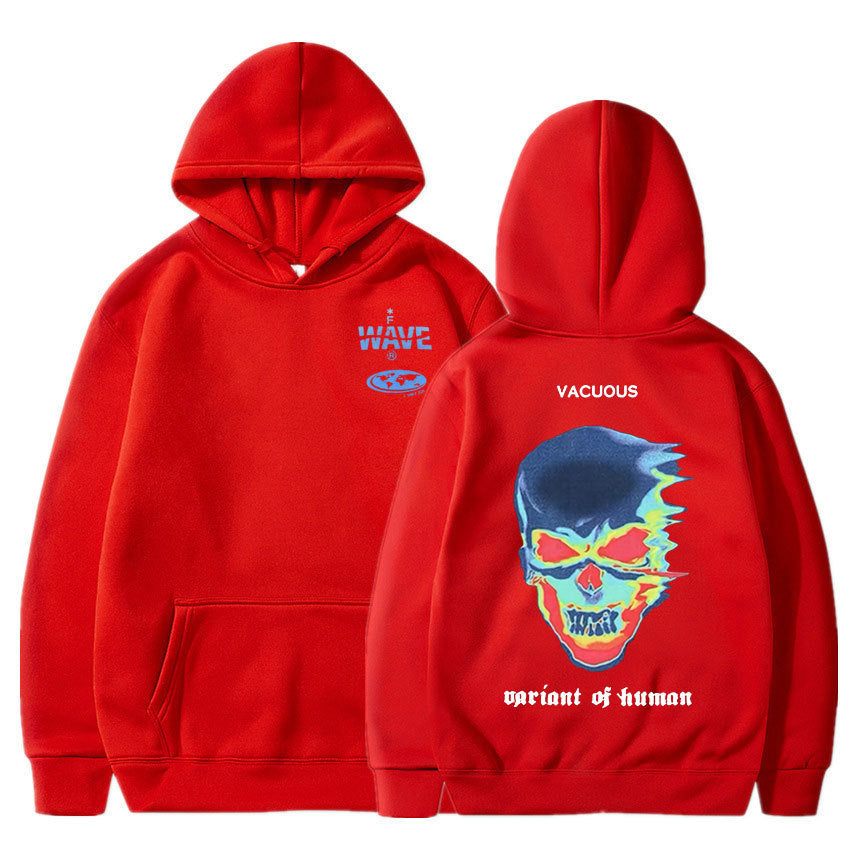 Skeleton Thermal Imaging Graphic Print Hoodie Men Women