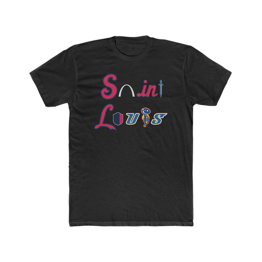 Saint Louis Tee Solid Black Short Sleeve